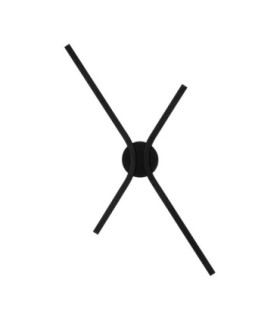 Akro Integrated LED Wall Lamp Matt Black Triac Dimmable LED 16W 719lm 2700-3000-4000K CCT Dip Switch-1