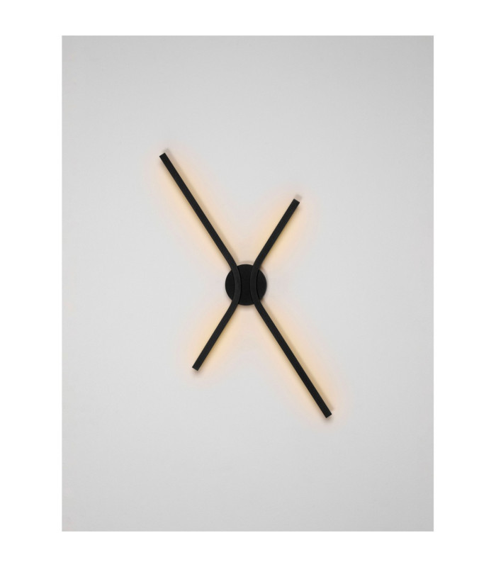 Akro Integrated LED Wall Lamp Matt Black Triac Dimmable LED 16W 719lm 2700-3000-4000K CCT Dip Switch-4