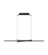 Akro Bar Pendant Ceiling Light Matt Black Triac Dimmable LED 41W 2253lm 2700-3000-4000K CCT-1