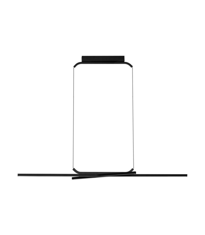 Akro Bar Pendant Ceiling Light Matt Black Triac Dimmable LED 41W 2253lm 2700-3000-4000K CCT-1