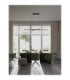 Akro Bar Pendant Ceiling Light Matt Black Triac Dimmable LED 41W 2253lm 2700-3000-4000K CCT-2