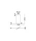 Akro Bar Pendant Ceiling Light Matt Black Triac Dimmable LED 41W 2253lm 2700-3000-4000K CCT-8