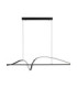 Gemma Bar Pendant Ceiling Light Matt Black Triac Dimmable LED 26W 1793lm 3000K-1