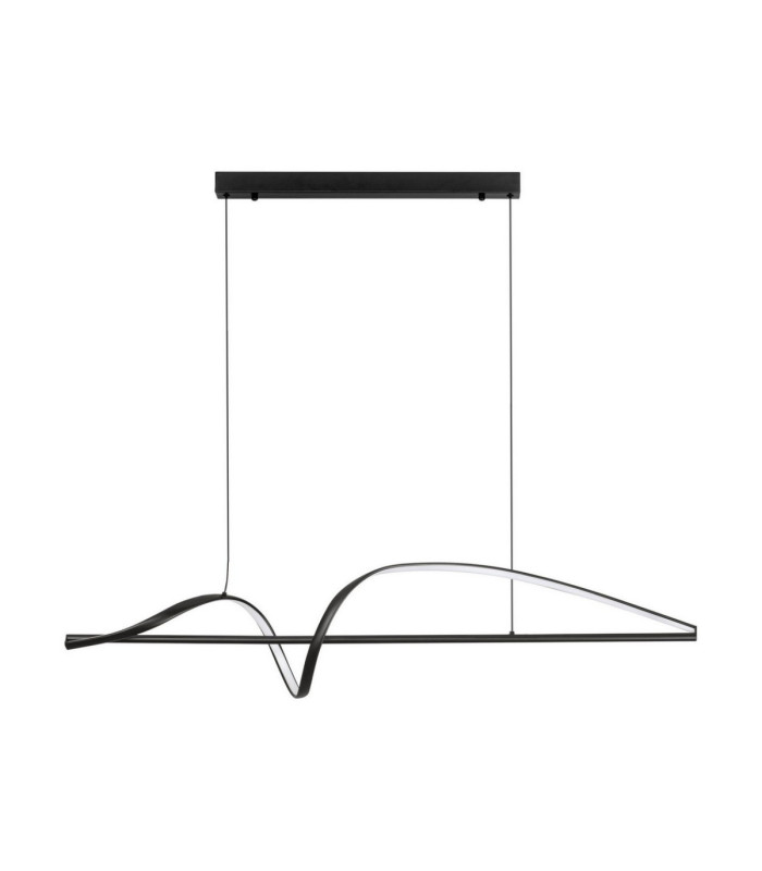 Gemma Bar Pendant Ceiling Light Matt Black Triac Dimmable LED 26W 1793lm 3000K-1