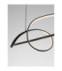 Gemma Bar Pendant Ceiling Light Matt Black Triac Dimmable LED 26W 1793lm 3000K-5