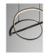 Gemma Bar Pendant Ceiling Light Matt Black Triac Dimmable LED 26W 1793lm 3000K-6