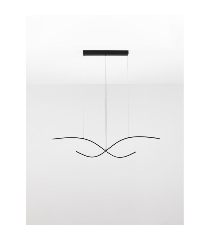 Brio Bar Pendant Ceiling Light Sandy Black Triac Dimmable LED 27W 1145lm 2700-3000-4000K CCT-3