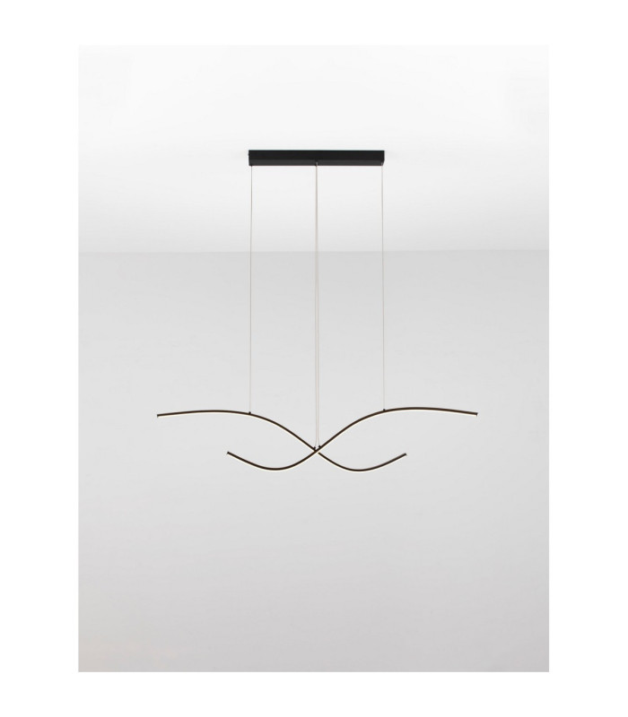 Brio Bar Pendant Ceiling Light Sandy Black Triac Dimmable LED 27W 1145lm 2700-3000-4000K CCT-4