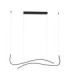 Brio Bar Pendant Ceiling Light Sandy Black Triac Dimmable LED 27W 1203lm 2700-3000-4000K CCT-1