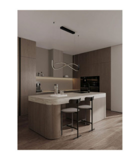 Brio Bar Pendant Ceiling Light Sandy Black Triac Dimmable LED 27W 1203lm 2700-3000-4000K CCT-2