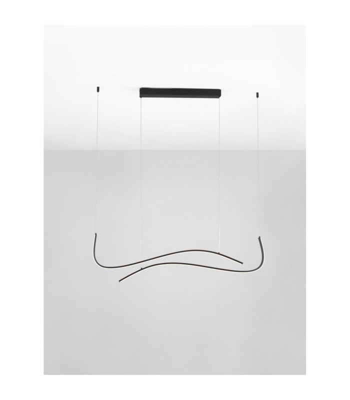 Brio Bar Pendant Ceiling Light Sandy Black Triac Dimmable LED 27W 1203lm 2700-3000-4000K CCT-5