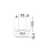 Brio Bar Pendant Ceiling Light Sandy Black Triac Dimmable LED 27W 1203lm 2700-3000-4000K CCT-9