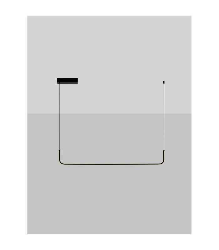Strita Bar Pendant Ceiling Light Sandy Black LED 20W 1062lm 3200K-4