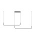 Strita Bar Pendant Ceiling Light Sandy Black Triac Dimmable LED 42W 1849lm 3200K-1