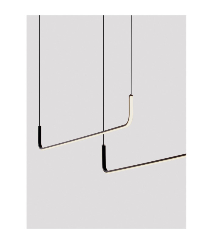 Strita Bar Pendant Ceiling Light Sandy Black Triac Dimmable LED 42W 1849lm 3200K-5