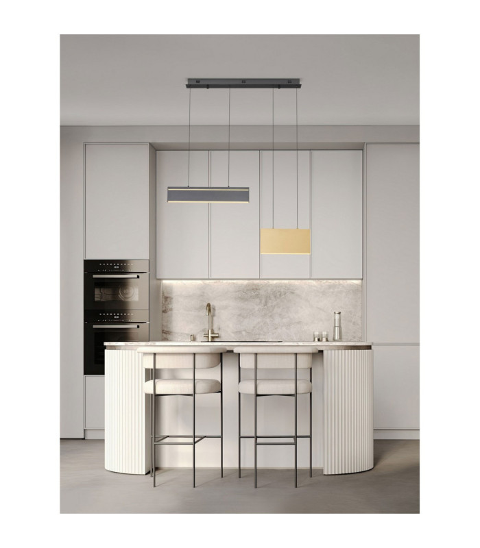 Aluna Integrated LED Pendant Ceiling Light Gold Black Triac Dimmable LED 30W 1802lm 3000K-2