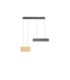 Aluna Integrated LED Pendant Ceiling Light Gold Black Triac Dimmable LED 30W 1802lm 3000K-3