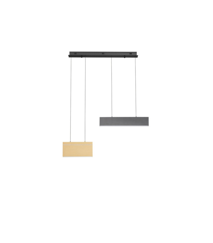 Aluna Integrated LED Pendant Ceiling Light Gold Black Triac Dimmable LED 30W 1802lm 3000K-3