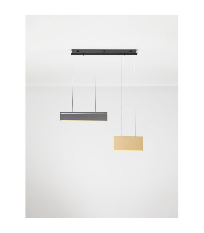 Aluna Integrated LED Pendant Ceiling Light Gold Black Triac Dimmable LED 30W 1802lm 3000K-5