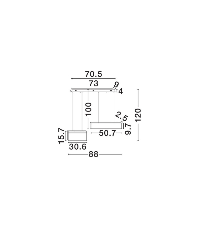 Aluna Integrated LED Pendant Ceiling Light Gold Black Triac Dimmable LED 30W 1802lm 3000K-7