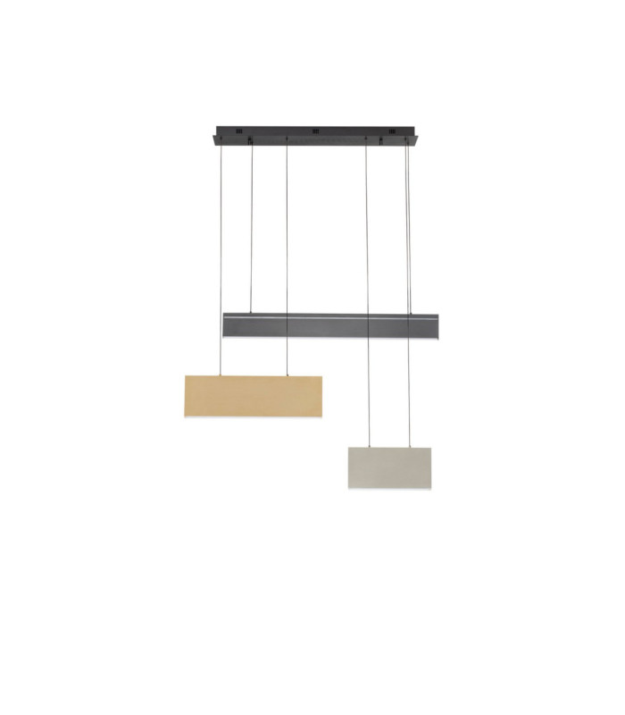Aluna Integrated LED Pendant Ceiling Light Gold Nickel Black Triac Dimmable LED 49W 2928lm 3000K-3