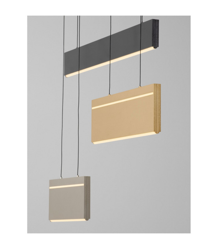 Aluna Integrated LED Pendant Ceiling Light Gold Nickel Black Triac Dimmable LED 49W 2928lm 3000K-6