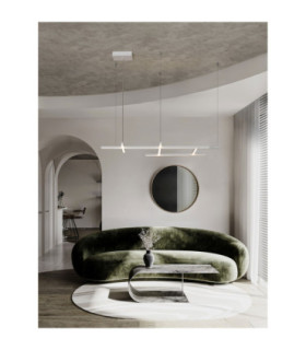 Pace Bar Pendant Ceiling Light Sandy White Triac Dimmable LED 83W 4847lm 3000K-2