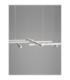 Pace Bar Pendant Ceiling Light Sandy White Triac Dimmable LED 83W 4847lm 3000K-5