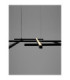 Pace Bar Pendant Ceiling Light Sandy Black Triac Dimmable LED 83W 4847lm 3000K-5