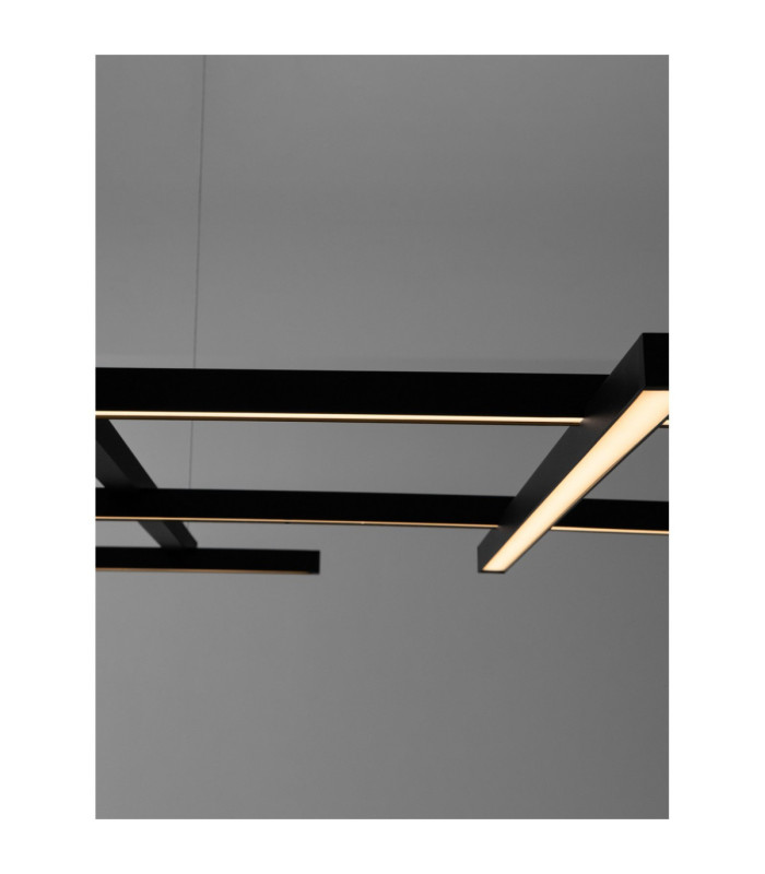 Pace Bar Pendant Ceiling Light Sandy Black Triac Dimmable LED 83W 4847lm 3000K-6