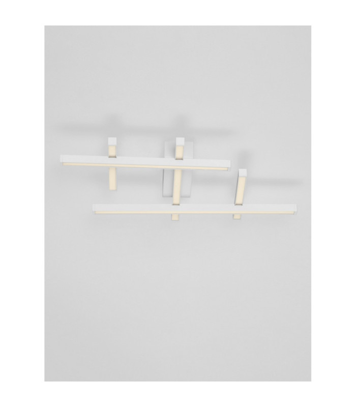 Pace Integrated LED Semi Flush Ceiling Light Sandy White Triac Dimmable LED 42W 2373lm 3000K-4