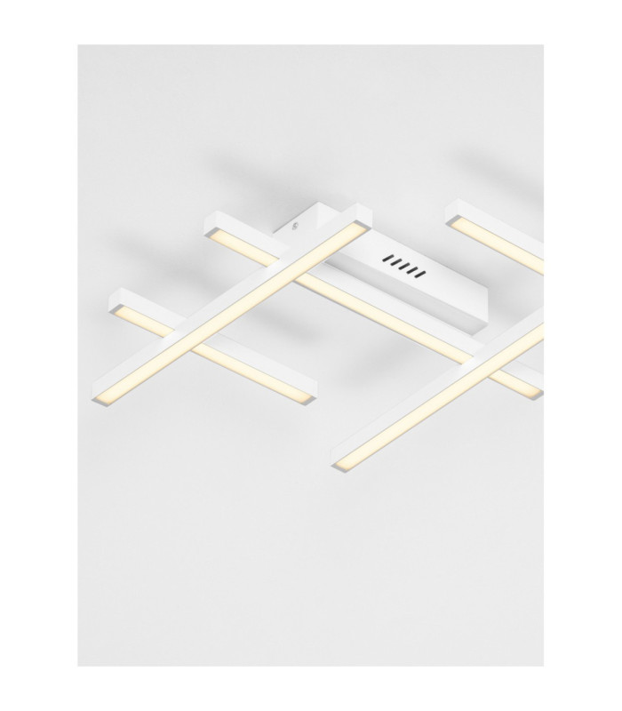 Pace Integrated LED Semi Flush Ceiling Light Sandy White Triac Dimmable LED 42W 2373lm 3000K-5