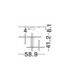 Pace Integrated LED Semi Flush Ceiling Light Sandy White Triac Dimmable LED 42W 2373lm 3000K-6