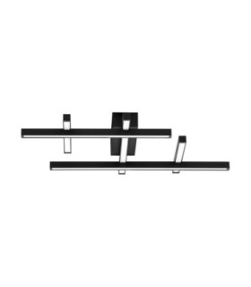 Pace Integrated LED Semi Flush Ceiling Light Sandy Black Triac Dimmable LED 42W 2373lm 3000K-1