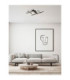 Pace Integrated LED Semi Flush Ceiling Light Sandy Black Triac Dimmable LED 42W 2373lm 3000K-2