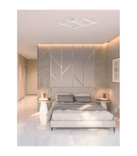 Pace Integrated LED Semi Flush Ceiling Light Sandy White Triac Dimmable LED 63W 4020lm 3000K-2