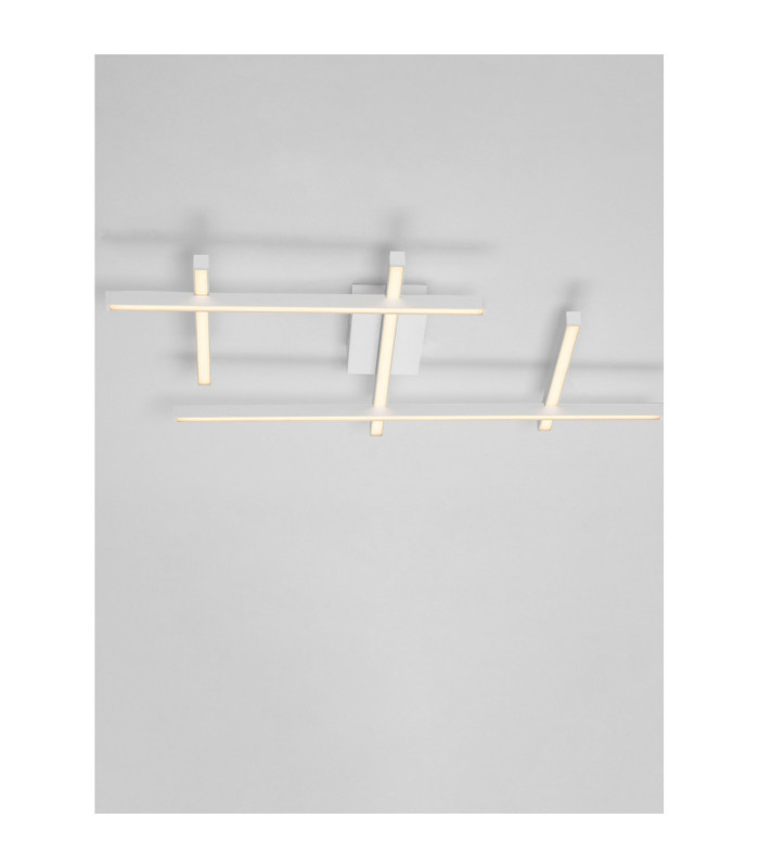 Pace Integrated LED Semi Flush Ceiling Light Sandy White Triac Dimmable LED 63W 4020lm 3000K-4