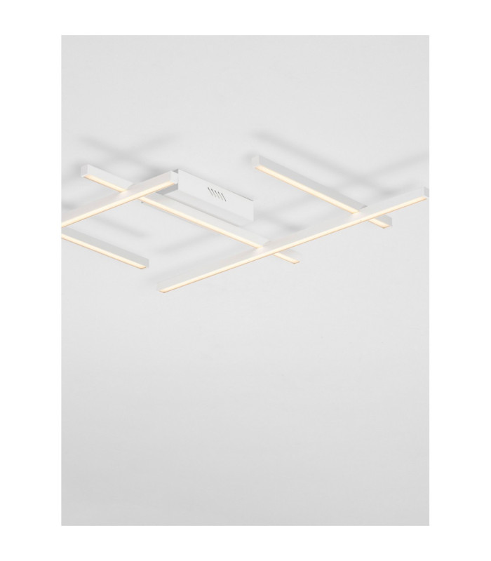 Pace Integrated LED Semi Flush Ceiling Light Sandy White Triac Dimmable LED 63W 4020lm 3000K-5
