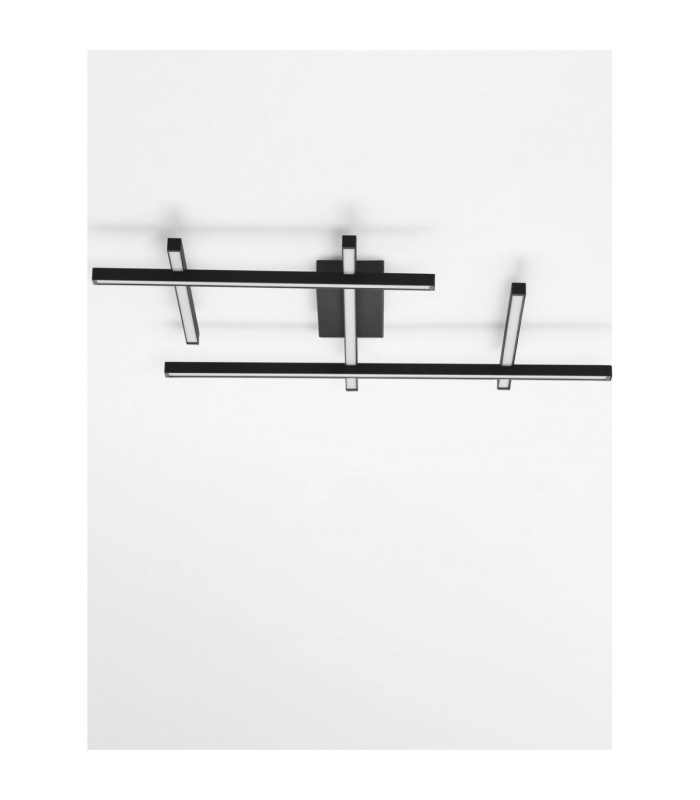 Pace Integrated LED Semi Flush Ceiling Light Sandy Black Triac Dimmable LED 63W 4020lm 3000K-3