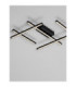 Pace Integrated LED Semi Flush Ceiling Light Sandy Black Triac Dimmable LED 63W 4020lm 3000K-5
