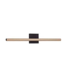 Lios Integrated LED Wall Lamp Champagne Gold Matt Black LED 8W 268lm IP54 3000K-1