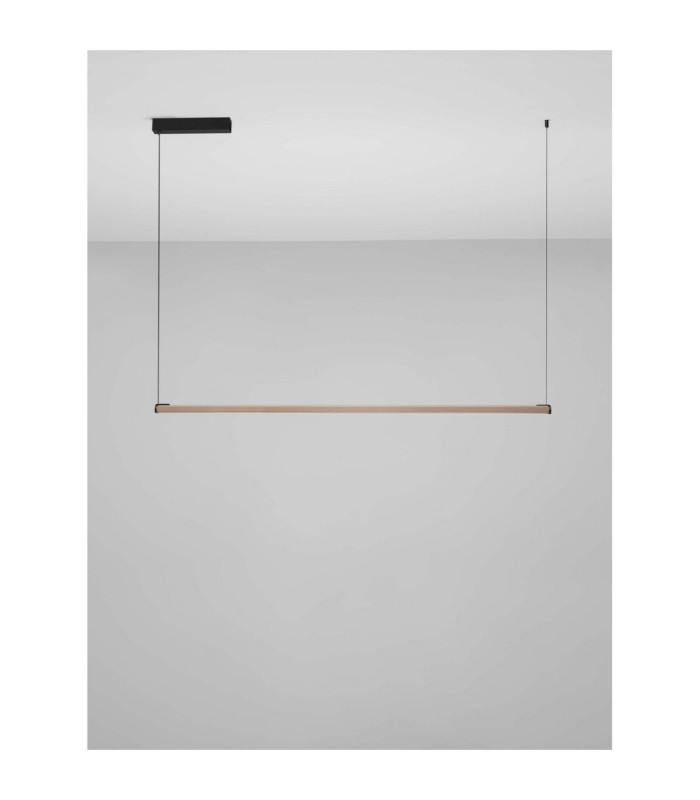 Lios Bar Pendant Ceiling Light Champagne Gold Matt Black Triac Dimmable LED 28W 723lm 3000K-3