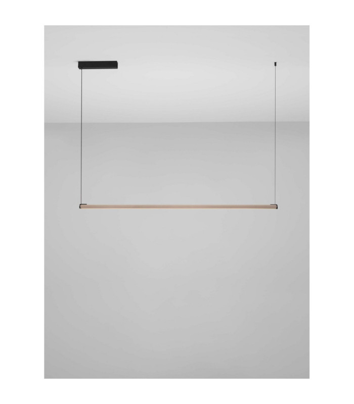 Lios Bar Pendant Ceiling Light Champagne Gold Matt Black Triac Dimmable LED 28W 723lm 3000K-4