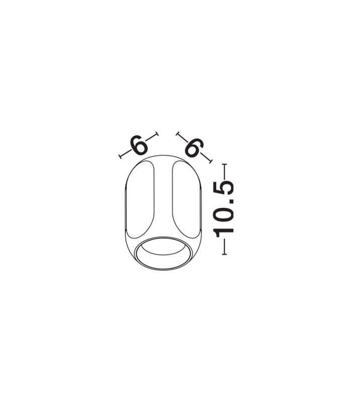 Elli Integrated LED Wall Lamp Champagne Gold LED 8W 504lm 3000K-9