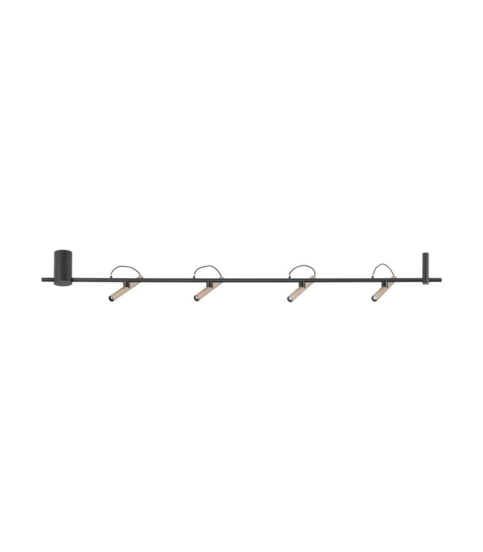 Prato Ceiling Spotlight Bar Champagne Gold Black Triac Dimmable LED 22W 1112lm 3000K-1