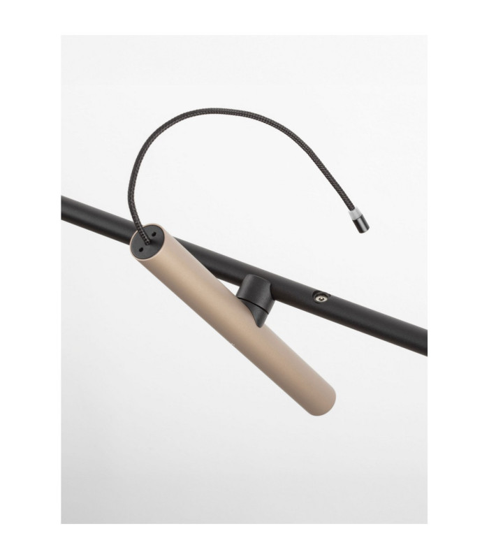 Prato Ceiling Spotlight Bar Champagne Gold Black Triac Dimmable LED 22W 1112lm 3000K-8