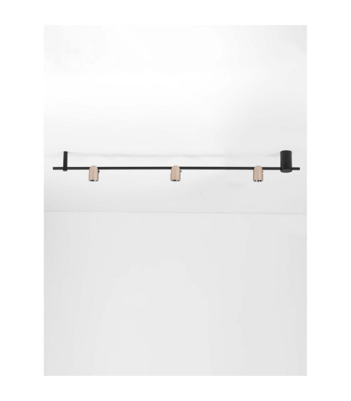 Sirmos Ceiling Spotlight Bar Champagne Gold Sandy Black Triac Dimmable LED 21W 1561lm 3000K-3