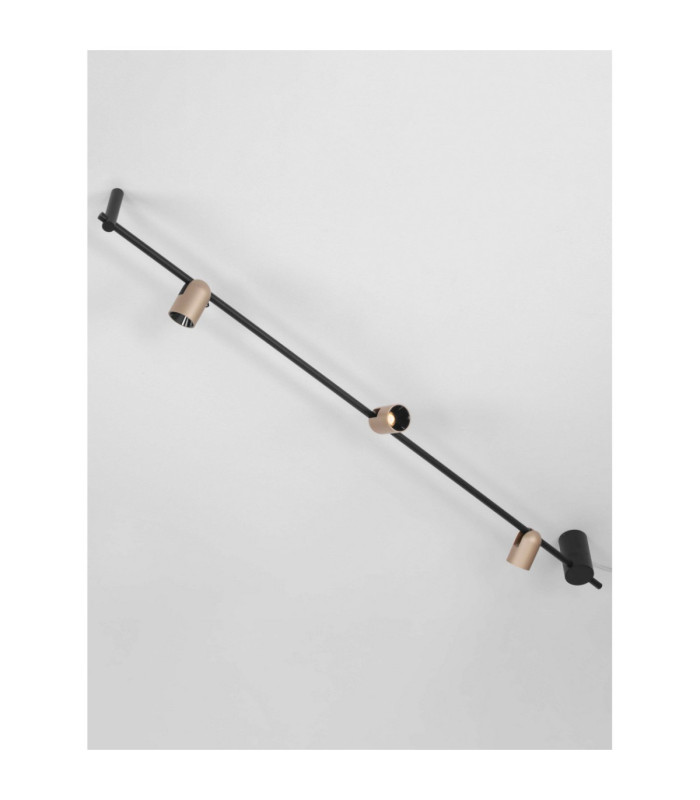 Sirmos Ceiling Spotlight Bar Champagne Gold Sandy Black Triac Dimmable LED 21W 1561lm 3000K-5