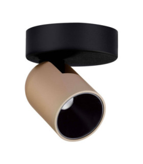 Sirmos Single Spotlight Champagne Gold Sandy Black Triac Dimmable LED 8W 582lm 3000K-1