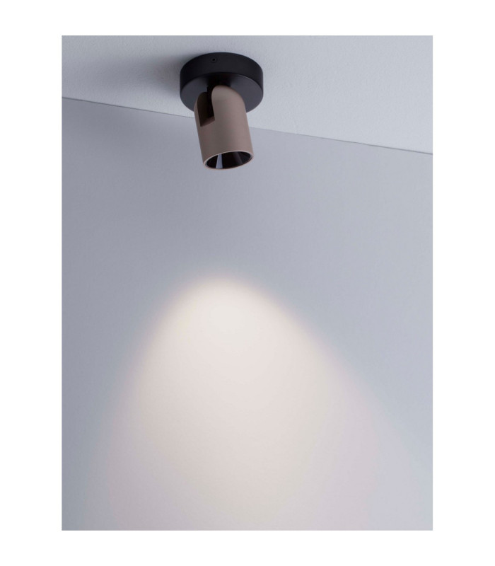 Sirmos Single Spotlight Champagne Gold Sandy Black Triac Dimmable LED 8W 582lm 3000K-5